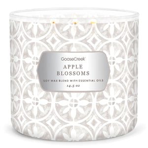 APPLE BLOSSOMS Large 3-Wick Candle by Goose Creek Candle Company