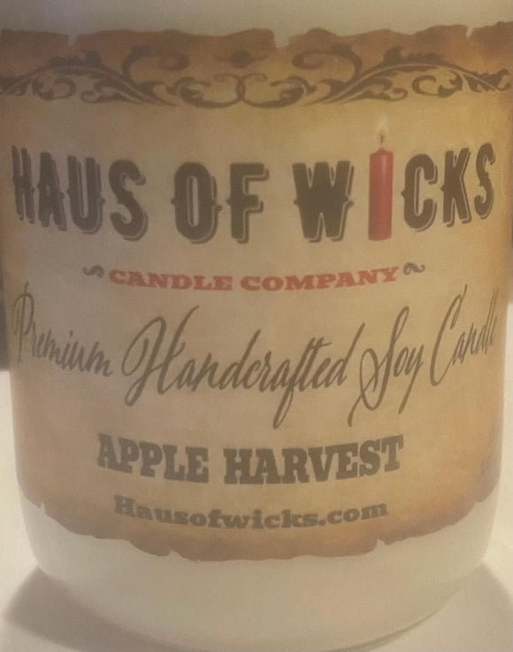 APPLE HARVEST Medium Jar Candle by Haus of Wicks Candle Company