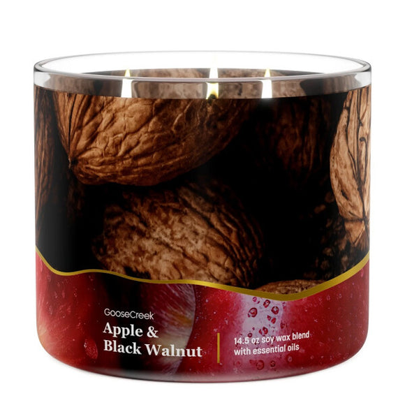 APPLE & BLACK WALNUT Large Jar Candle - Goose Creek Candle Company