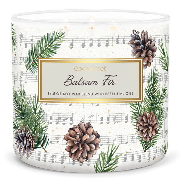 BALSAM FIR Large 3-Wick Jar Candle by Goose Creek Candle Company