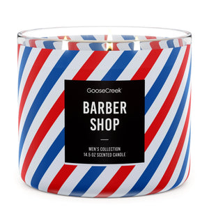 BARBERSHOP Large 3-Wick Jar Candle by Goose Creek Candle Company