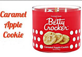 CARAMEL APPLE COOKIE Large Jar 3-Wick Candle - Goose Creek Candle (Betty Crocker Collection)