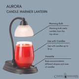 AURORA BLACK CANDLE WARMER LAMP by Candle Warmers Etc.