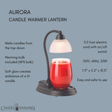 AURORA BLACK CANDLE WARMER LAMP by Candle Warmers Etc.