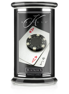 BLACK JACK Large Jar Candle by Kringle Candle Company
