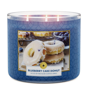BLUEBERRY CAKE DONUT Large Jar 3-Wick Candle - Goose Creek Candle