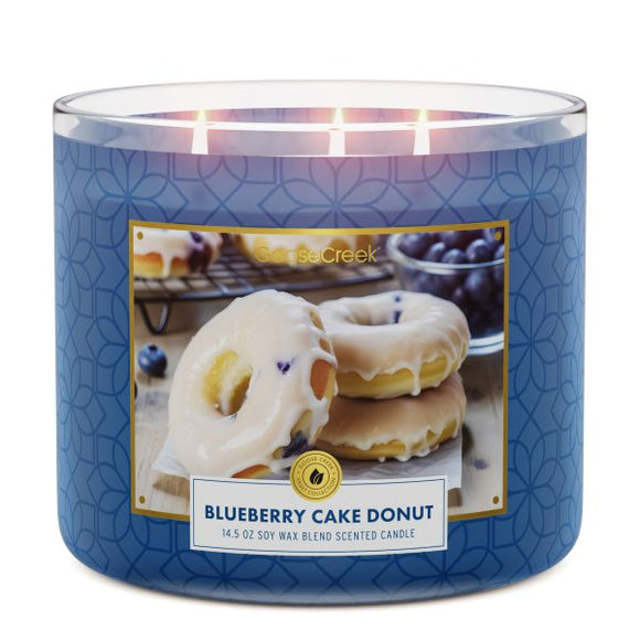 BLUEBERRY CAKE DONUT Large Jar 3-Wick Candle - Goose Creek Candle