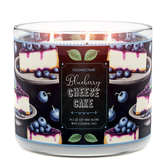 BLUEBERRY CHEESECAKE Large Jar 3-Wick Candle - Goose Creek Candles