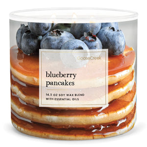 BLUEBERRY PANCAKES Large 3-Wick Jar Candle by Goose Creek Candle Company