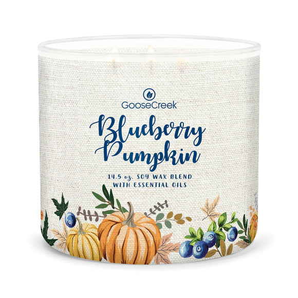 BLUEBERRY PUMPKIN Large Jar Candle - Goose Creek Candle Company