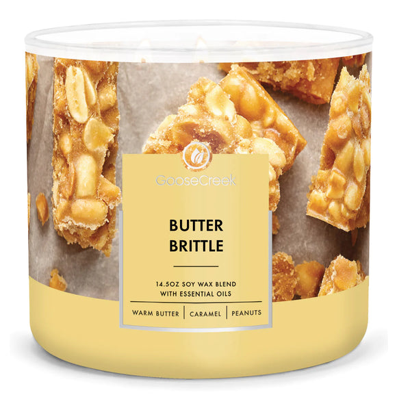 BUTTER BRITTLE Large 3-Wick Candle by Goose Creek Candle Company