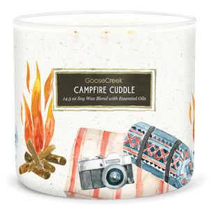 CAMPFIRE CUDDLE Large Jar Candle by Goose Creek Candle Company