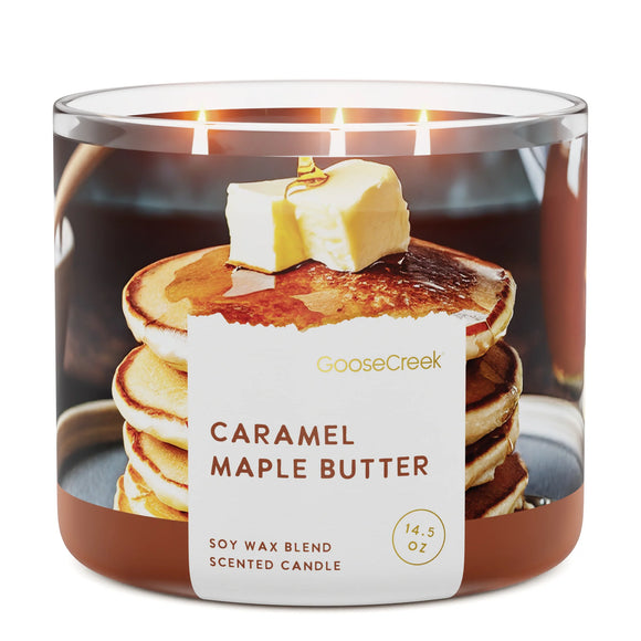 CARAMEL MAPLE BUTTER Large Jar Candle - Goose Creek Candle Company