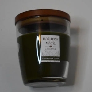 CARDAMOM & TONKA Medium Jar Candle from Woodwick's Nature's Wick Collection