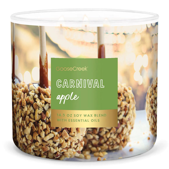 CARNIVAL APPLE Large 3-Wick Jar Candle by Goose Creek Candle Company