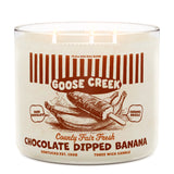 CHOCOLATE DIPPED BANANA Large Jar Candle - Goose Creek Candle