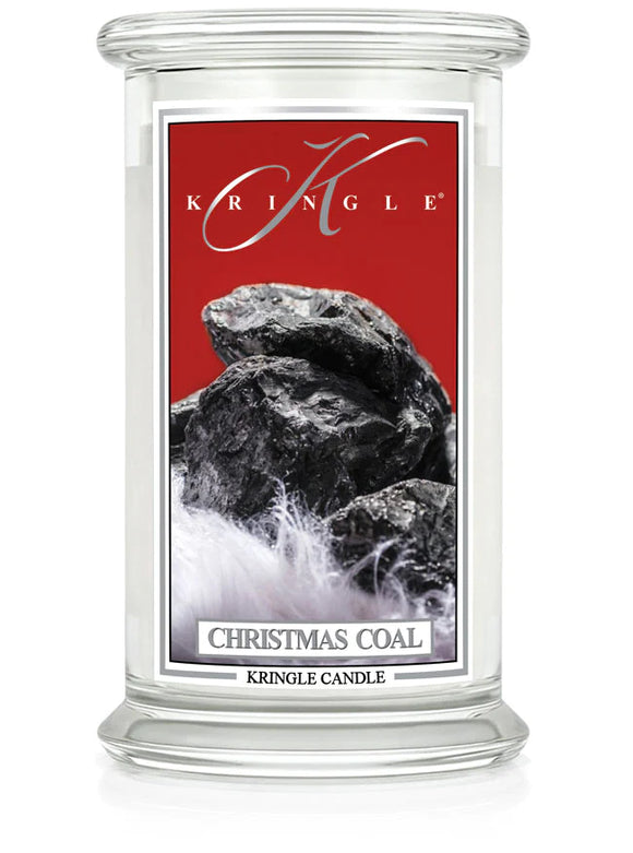 CHRISTMAS COAL Large 3-Wick Jar Candle by Kringle Candle Company