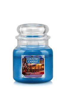 CHRISTMAS MARKET Medium Jar Candle from Kringle Candle Company's Country Candle Collection