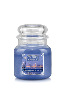 CHRISTMAS TIME IN THE CITY Medium Jar Candle from Kringle Candle Company's Country Candle Collection