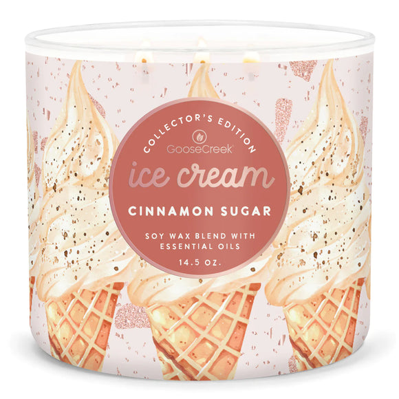 CINNAMON SUGAR ICE CREAM Large Jar Candle by Goose Creek Candle Co.