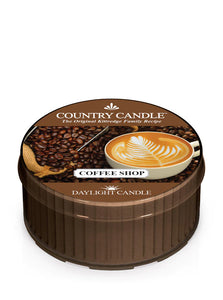 COFFEE SHOP DayLight Candle Cup from Kringle Candle Company's Country Candle Collection
