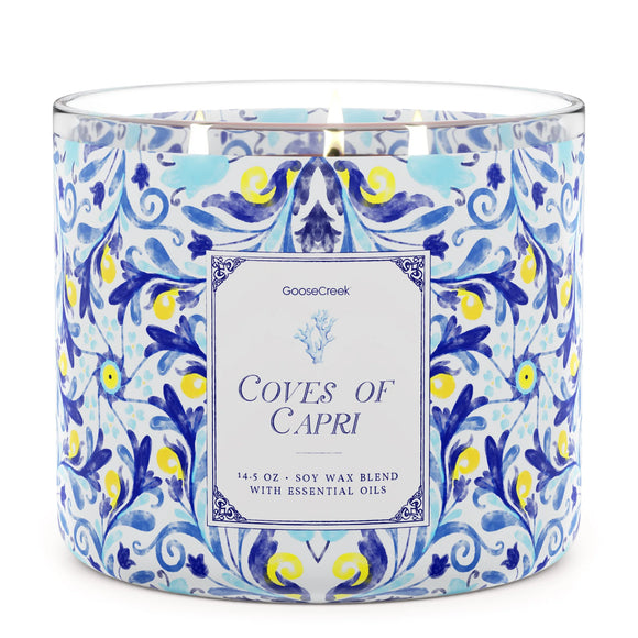 COVES OF CAPRI Large 3- Wick Jar Candle - Goose Creek Candle Company