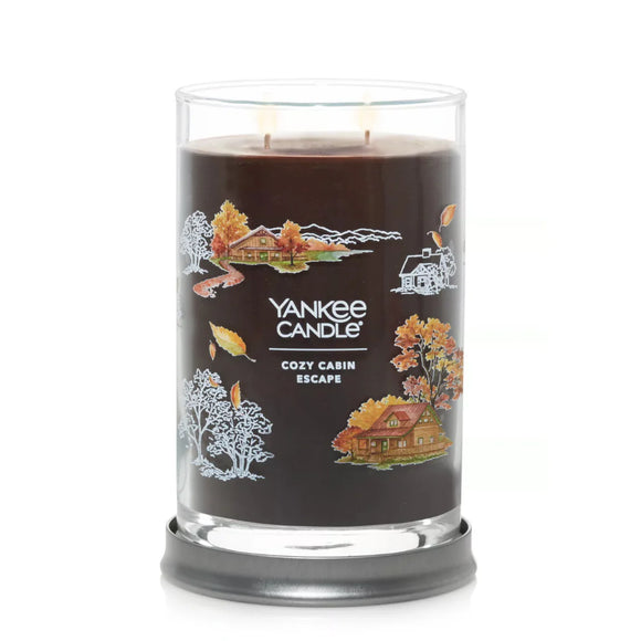 COZY CABIN ESCAPE Signature Large Jar Tumbler Candle - Yankee Candle