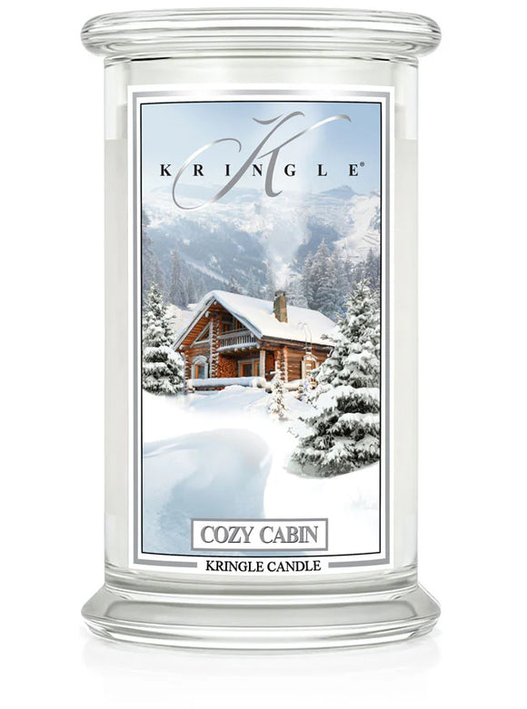 COZY CABIN Large Jar Candle by Kringle Candle Company