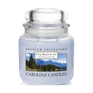 CRISP MOUNTAIN AIR Medium Jar Candle by Carolina Candles