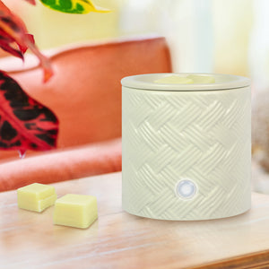 EMBERLIGHTS ELECTRIC WAX WARMER (Diamond Ivory) by Mainstay