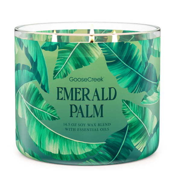 EMERALD PALM 3-Wick Large Jar Candle by Goose Creek Candle Company