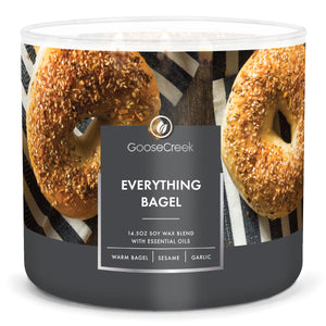 EVERYTHING BAGEL 3-Wick Large Jar Candle by Goose Creek Candle Company