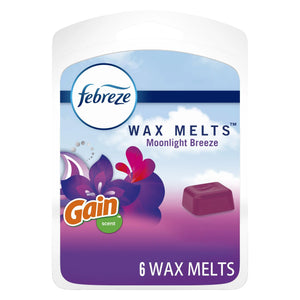 MOONLIGHT BREEZE with a Gain Scent Odor Eliminator 6-Piece Wax Melts by Febreze