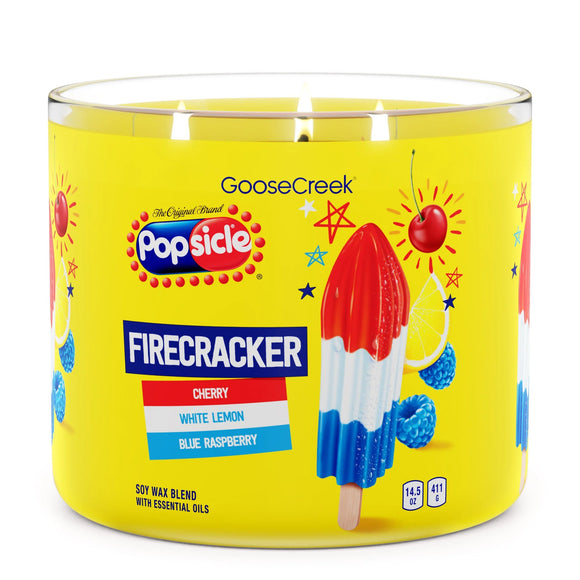 FIRECRACKER POPSICLE Large Jar Candle - Goose Creek Candle Popsicle Collection