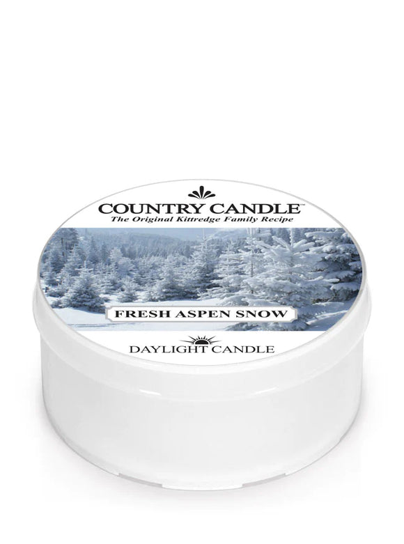 FRESH ASPEN SNOW DayLight Candle Cup from Kringle Candle Company's Country Candle Company