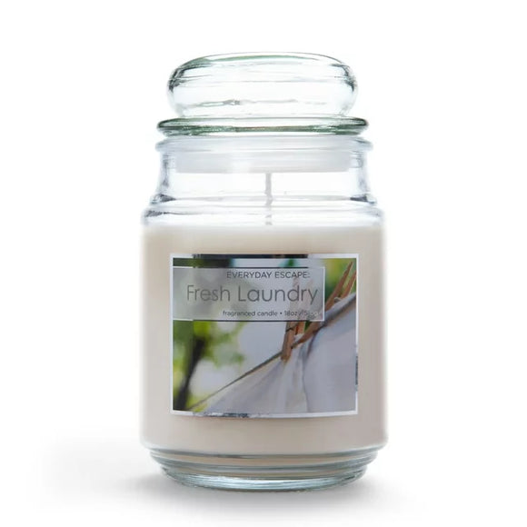 FRESH LAUNDRY Large Jar Candle by Everyday Escapes