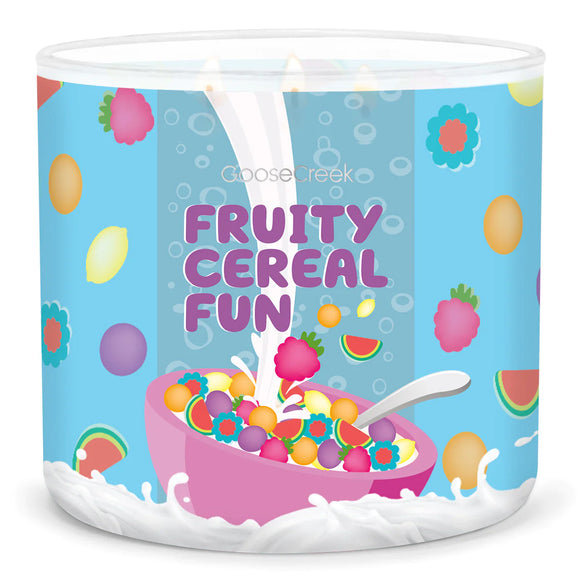 FRUITY CEREAL FUN 3-Wick Large Jar Candle by Goose Creek Candle Company