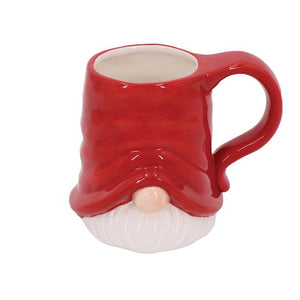 24 oz. EMBOSSED GNOME MUG Christmas Mug