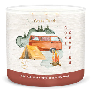 GONE CAMPING Large 3-Wick Candle by Goose Creek Candle Company