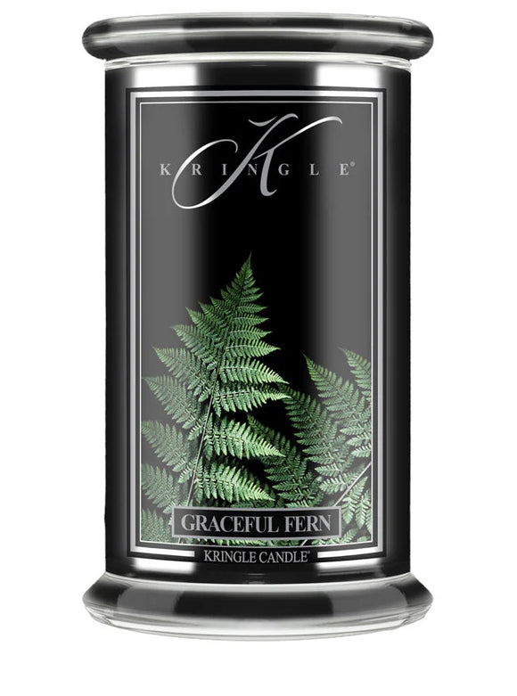 GRACEFUL FERN Large Jar Candle by Kringle Candle Company