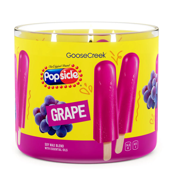 GRAPE POPSICLE Large Jar Candle - Goose Creek Candle Company Popsicle Collection