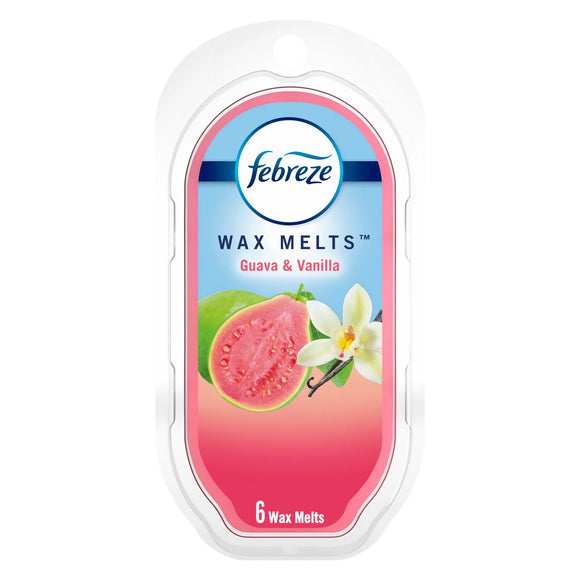 GUAVA & VANILLA Odor Eliminator 6-Piece Wax Melts by Febreze