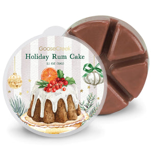 HOLIDAY RUM CAKE 6-Pice Wax Melt by Goose Creek Candle Co.