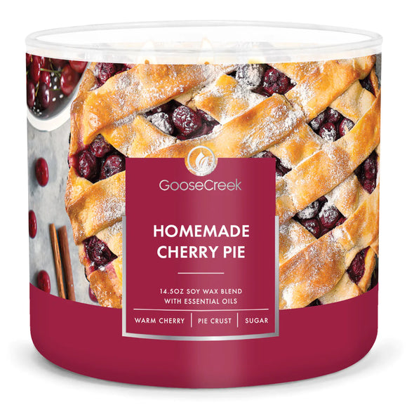 HOMEMADE CHERRY PIE Large 3-Wick Candle by Goose Creek Candle Company