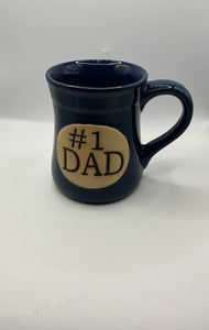 18 oz. #1 DAD Coffee Mug -  Blue