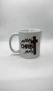 11 oz. CROSS MERRY CHRISTMAS BUFFALO PLAID Coffee Mug