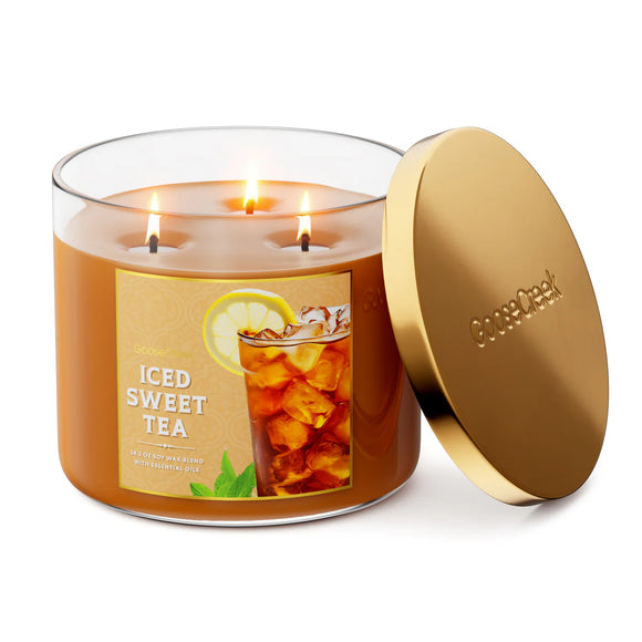 ICED SWEET TEA Large Jar 3-Wick Candle - Goose Creek Candle