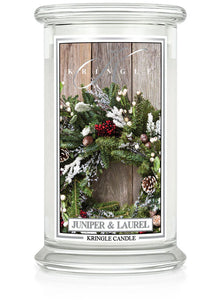 JUNIPER & LAUREL Large Jar Candle by Kringle Candle Company