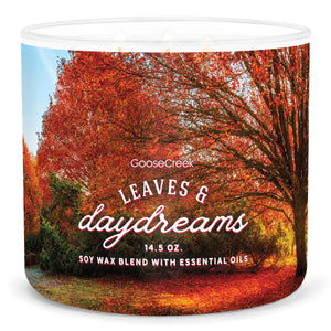 LEAVES & DAYDREAMS Large 3-Wick Jar Candle by Goose Creek Candle Company