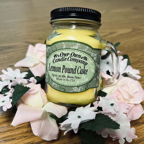 LEMON POUND CAKE Mini Jar Candle by Our Own Candle Company